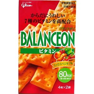 グリコ バランスオン トマトと野菜 4枚*2袋 【36セット】