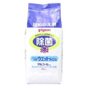 除菌用ウェットティッシュ 詰替え 80枚 【6セット】