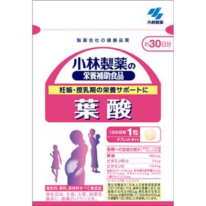 小林製薬の栄養補助食品 葉酸 60粒 【15セット】