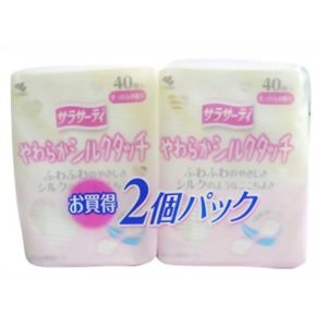 サラサーティ やわらかシルクタッチ 微香40枚*2P 【12セット】