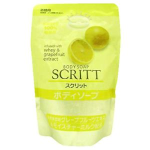 スクリット ボディソープ グレープフルーツエキス&モイスチュアミルク 詰替用450ml 【5セット】