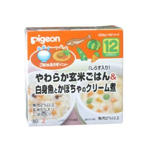 レトルトカップ やわらか玄米ごはん&白身魚とかぼちゃのクリーム煮 12ヶ月頃から 【20セット】