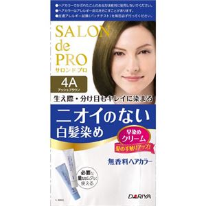 サロンドプロ 無香料ヘアカラー 早染めクリーム4A (アッシュブラウン) 【7セット】