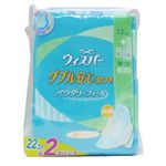 ウィスパー ダブル安心 (ふつう-多い日用) 羽つき (22枚*2パック) 【11セット】