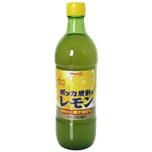 ポッカ焼酎用レモン レモン果汁100% 600ml 【4セット】