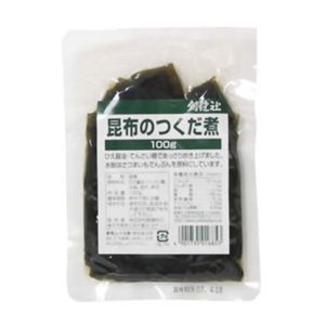 創健社 ひえ醤油使用 昆布のつくだ煮 100g 【9セット】