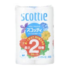 スコッティ シングル 12ロール 2倍巻き 【6セット】