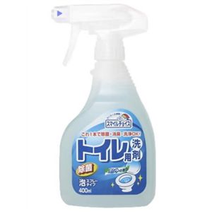 スマイルチョイス トイレ用洗剤 除菌泡スプレー 本体 400ml 【19セット】