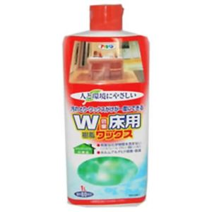 人と環境にやさしい W効果床用樹脂ワックス 1L 【3セット】