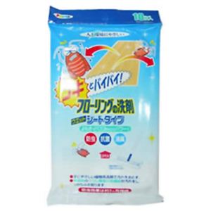 人と環境にやさしい フローリングの洗剤ウェットシート 10枚入 【9セット】