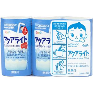 元気っち アクアライト りんご 125ml*3本 【16セット】