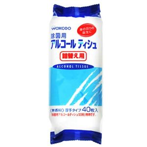 除菌用アルコールティシュ 詰替え用 40枚 【6セット】