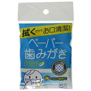 クールウェイブ ペーパー歯磨き クールミント5包 【6セット】