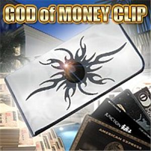 GOD of MONNEY CLIP（ゴッドオブマネークリップ）タイガーアイ付き 50mm×25mm