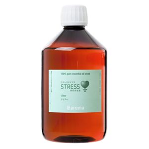 アットアロマ　100%ピュアエッセンシャルオイル　STRESS minus クリアー　450ml