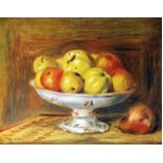 世界の名画シリーズ、プリハード複製画 ピエール・オーギュスト・ルノアール作 「リンゴ」