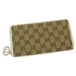 GUCCI（グッチ） 長札財布 212120 FFPAG 9761 ベージュ／ホワイト