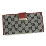 GUCCI（グッチ）長札財布 212096 FFP5G 4061 レッド/ネイビー