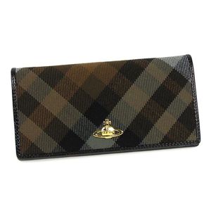 Vivienne Westwood(ヴィヴィアン ウエストウッド) 長札財布 WINTER TARTAN 736 ブラック 