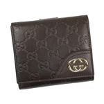 GUCCI(グッチ) Wホック財布 181594 2019 ダークブラウン