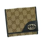 GUCCI(グッチ) Wホック財布 181594 9769 ブラック/ベージュ