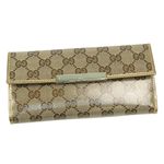 GUCCI(グッチ) 長札財布 112715 WALLET-CONTINENTAL ベージュ/ゴールド