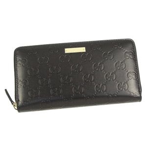 GUCCI(グッチ) 長札財布 112724 WALLET-ZIP AROUND ブラック