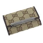 GUCCI(グッチ) キーケース 127048 BASIC KEY-CASE ベージュ/ダークブラウン