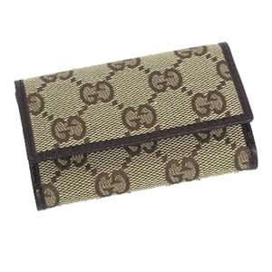 GUCCI(グッチ) キーケース 04564R BASIC KEY-CASE ベージュ/ダークブラウン