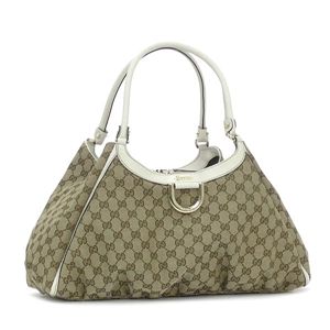 GUCCI(グッチ) ショルダーバッグ 189835 SHOULDER DOUBLE SHOULDER L ベージュ/ホワイト