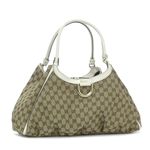 GUCCI(グッチ) ショルダーバッグ 189835 SHOULDER DOUBLE SHOULDER L ベージュ/ホワイト