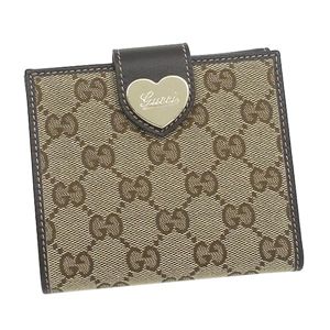 GUCCI(グッチ) Wホック財布 203549 ベージュ/ダークブラウン