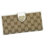 GUCCI(グッチ) 長札財布 203550 9761 ベージュ/ホワイト