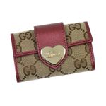 GUCCI(グッチ) キーケース 203551 9755 ベージュ/レッド