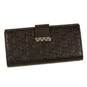 GUCCI(グッチ) 長札財布 212089 2019 ダークブラウン