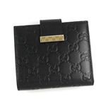 GUCCI(グッチ) Wホック財布 212090 WALLET FLAP FRENCH ブラック