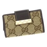 GUCCI(グッチ) キーケース 212098 WALLET CONTINENTAL ベージュ/ダークブラウン