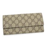 GUCCI(グッチ) 長札財布 212104 WALLET CONTINENTAL ベージュ-EBONY