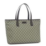 GUCCI(グッチ) トートバッグ 211137 TOTE MD ZIP CLOSURE ベージュ/ダークブラウン