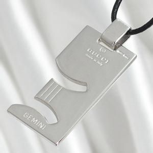 GUCCI(グッチ) ペンダント 010582-09840-0006 GEMINI/フタゴザ シルバー