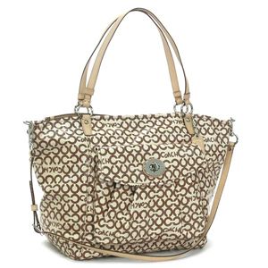 Coach(コーチ) トートバッグ 13143LEAH OP ART COATED C ブラウン