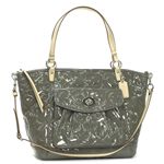 Coach(コーチ) トートバッグ 13179EMBOSSED OP ART グレー