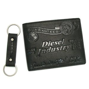 DIESEL（ディーゼル） 二つ折カード入れ 00XL81 GIFT　BOX　MALE ブラック