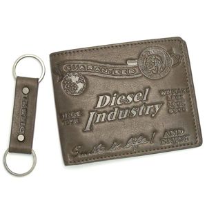 DIESEL（ディーゼル） 二つ折カード入れ 00XL81 GIFT　BOX　MALE ブラウン