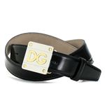 Dolce&Gabbana（ドルチェ＆ガッバーナ） ベルト BC2493 QUADRATA BICOLOR LO ブラック 100