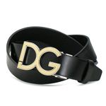 Dolce&Gabbana（ドルチェ＆ガッバーナ） ベルト BC2504 LOGO BICOLOR TAGLIA ブラック 100