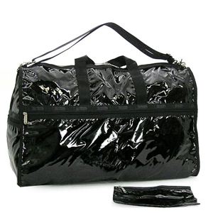 LeSportsac（レスポートサック） ボストンバッグ 7286 EXTRA LARGE WEEKENDER ブラックパテント