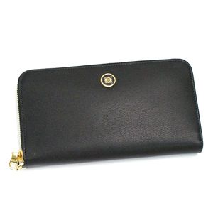 Loewe（ロエベ）長札財布 ANAGRAM SIGNATURE 118.30.A59 LARGE ZIP AROUND WALLET ブラック