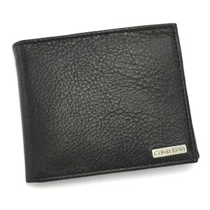 Calvin Klein（カルバン・クライン）二つ折り財布（小銭入れ付）  79215 BILLFOLD WITH COIN PURSE ブラック