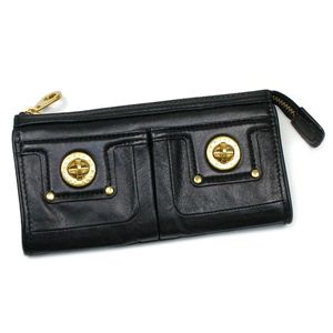 MARC BY MARC JACOBS （マーク バイ マークジェイコブズ）長札財布 TOTALLY TURNLOCK SLG M392407 ZIP CLUTCH ブラック